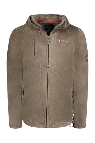 Chaqueta polar con capucha Utah Hood - Topo