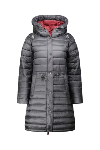Anorak largo con capucha Batigana - Negro