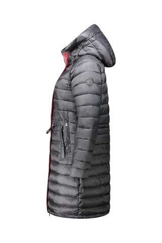 Anorak largo con capucha Batigana - Negro