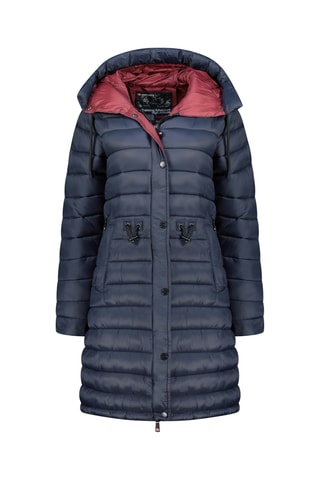 Anorak largo con capucha Batigana - Azul marino