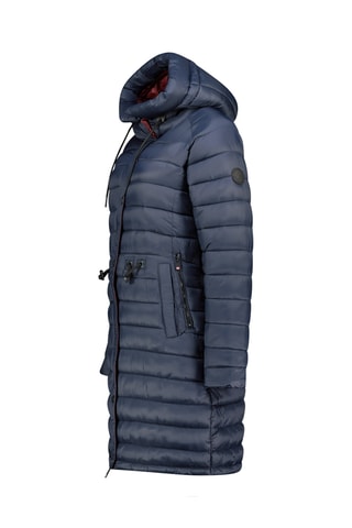 Anorak largo con capucha Batigana - Azul marino