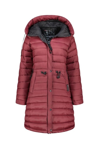 Anorak largo con capucha Batigana - Rojo