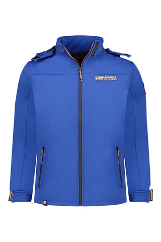 Chaqueta Softshell Takeniana - Blanco, azul y negro