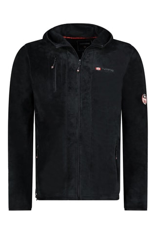 Chaqueta polar con capucha Utah Hood - Blanco, negro y rojo