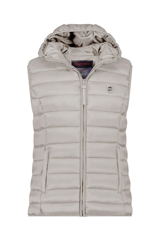 Chaleco acolchado con capucha Vakitalana - Gris