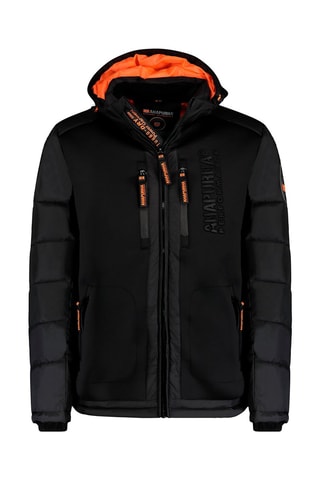 Anorak con capucha Beachana  - Negro