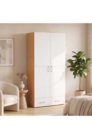 Armario de 2 puertas - 79 x 35 x 165 cm