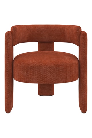 Sillón Georges - Rojo teja - De poliéster