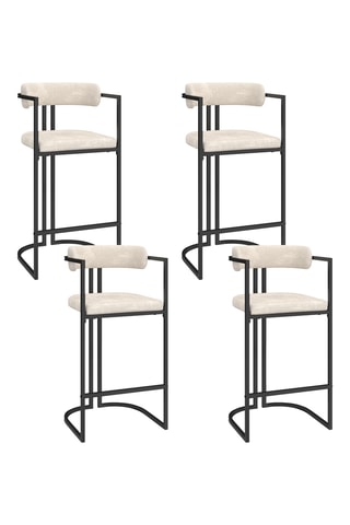 4 taburetes Rudy - 48 x 100 x 47 cm