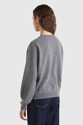 Jersey de lana virgen - Gris oscuro jaspeado