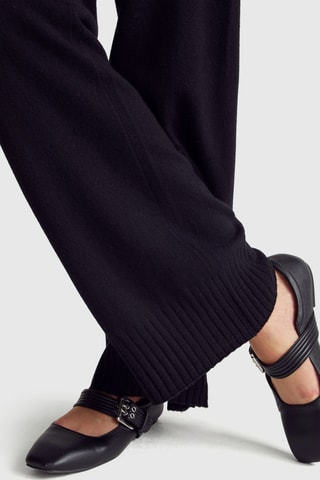 Pantalón de lana y cachemir - Negro