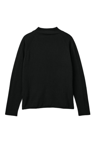 Jersey fino de lana y cachemir - Negro