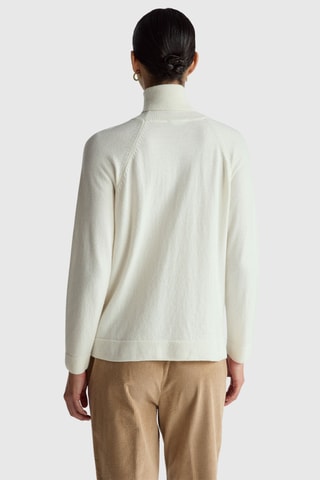 Jersey de lana y cachemir - Blanco