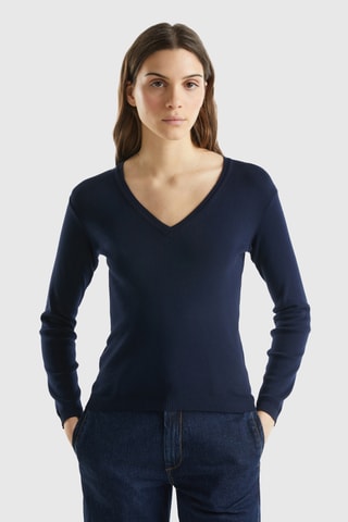 Top - Azul marino