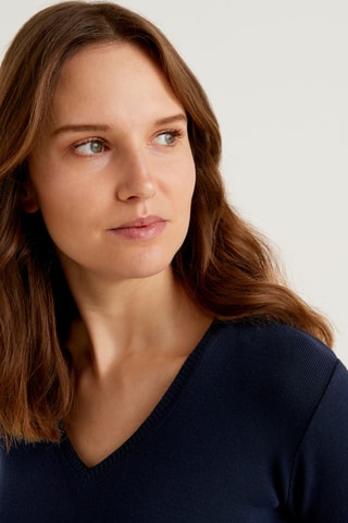 Top - Azul marino