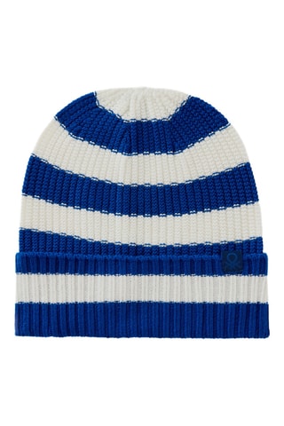 Gorro - Azul rey y blanco