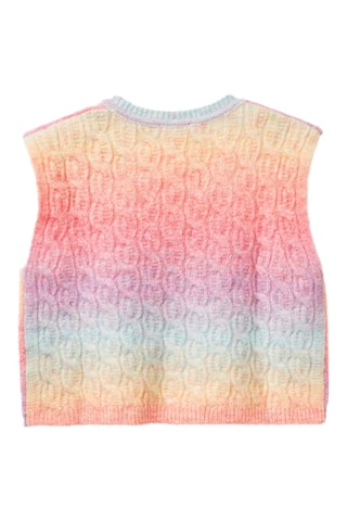 Chaleco dip-dye - Rojo y celeste