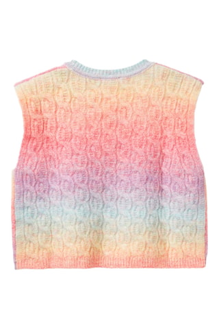 Chaleco dip-dye - Rojo y celeste