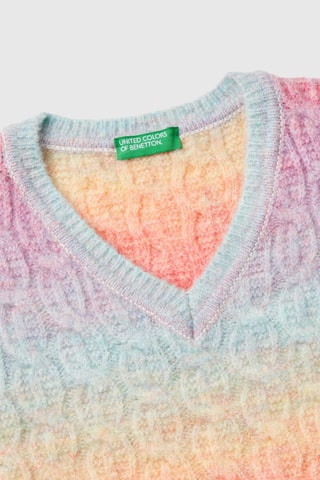Chaleco dip-dye - Rojo y celeste