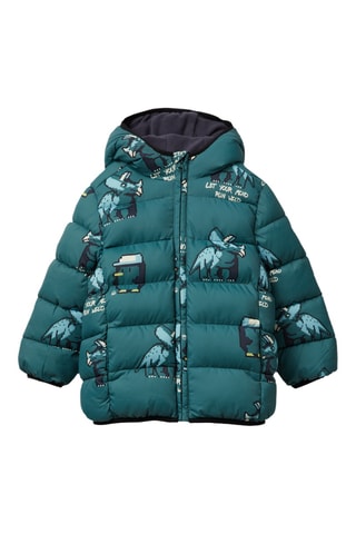 Anorak con capucha - Azul pato