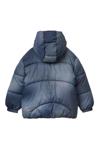Anorak con capucha dip-dye - Gris claro