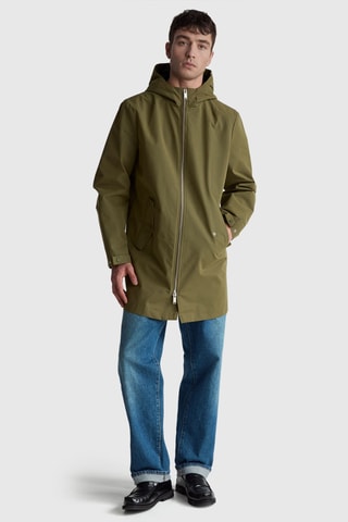 Parka con capucha - Caqui