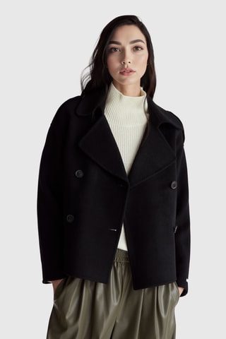 Chaqueta de lana - Negro