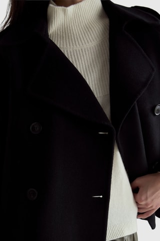 Chaqueta de lana - Negro