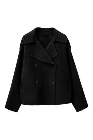 Chaqueta de lana - Negro