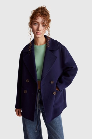Chaqueta de lana - Azul marino
