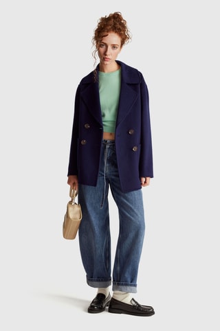 Chaqueta de lana - Azul marino