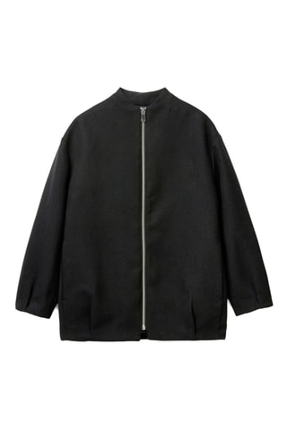 Chaqueta de lana - Negro