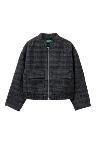 Chaqueta de tweed - Gris oscuro