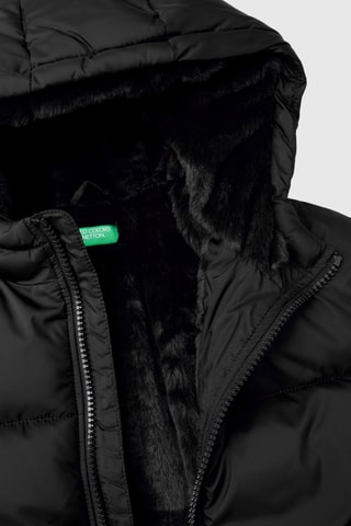 Anorak con capucha - Negro