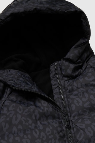 Anorak con capucha - Negro y gris oscuro