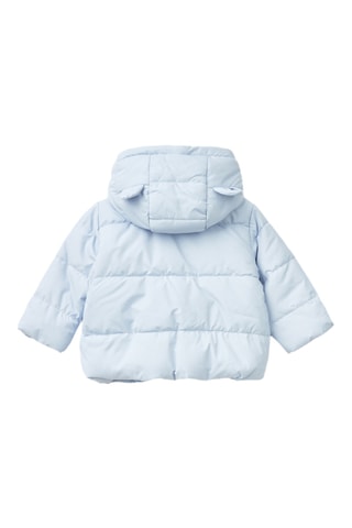 Anorak con capucha con orejas - Celeste
