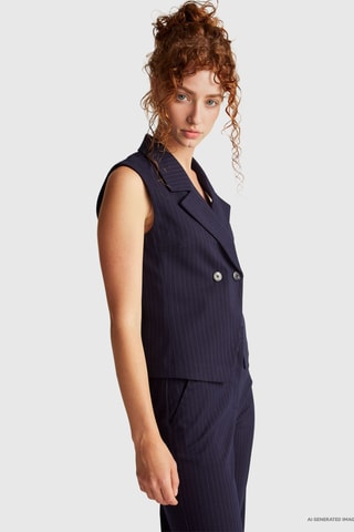 Chaleco de traje - Azul marino