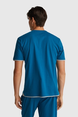 Camiseta de pijama - Azul petróleo