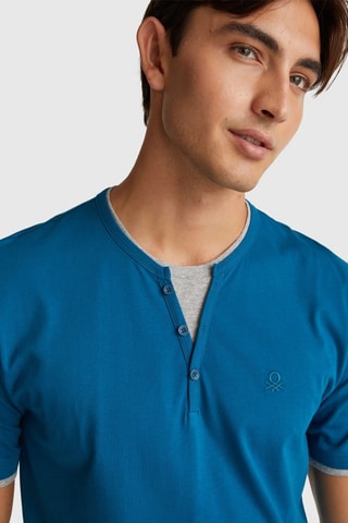 Camiseta de pijama - Azul petróleo