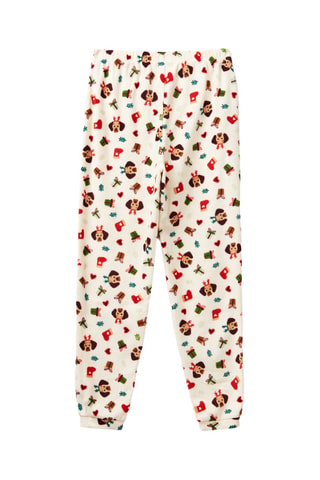Pantalón de pijama - Crudo y rojo
