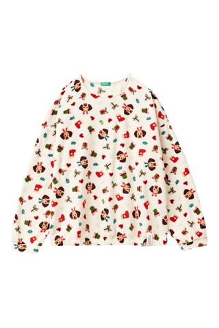 Jersey de pijama - Crudo y rojo