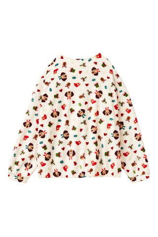 Jersey de pijama - Crudo y rojo