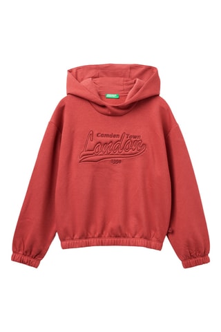 Sudadera con capucha - Rojo