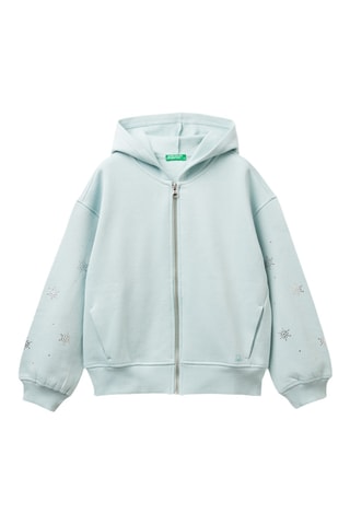 Sudadera con capucha - Celeste
