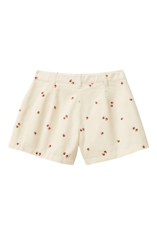 Short de pana - Beige