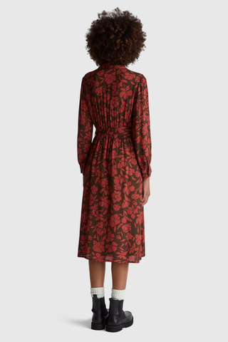 Vestido midi - Marrón