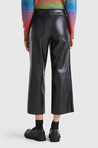 Pantalón 7/8 de tiro alto - Negro