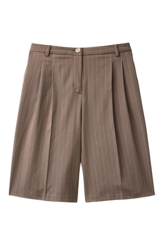 Bermudas tiro alto - Marrón