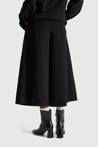 Pantalón pirata de tiro alto - Negro