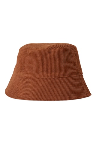 Gorro bucket de terciopelo - Marrón